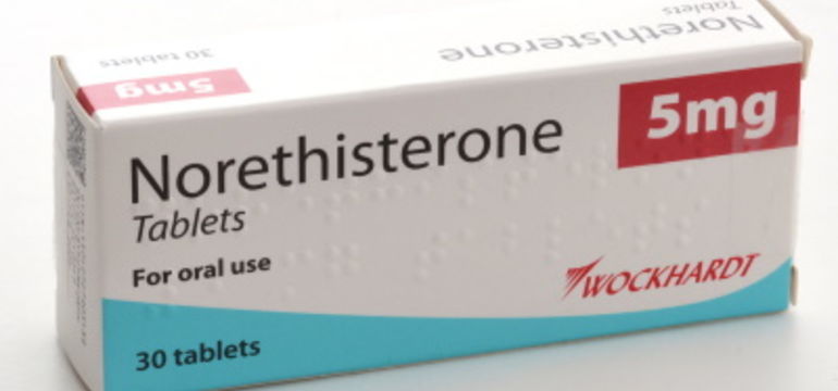 Norethisterone period delay tablets