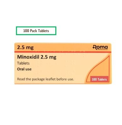 Oral Minoxidil Tablets 2.5mg 100 Tablets for Hair Loss uk