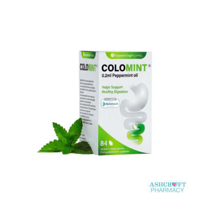Colomint Peppermint Oil Capsules – Natural IBS Relief & Bloating Relief – 84 Gastro-Resistant Peppermint Capsules