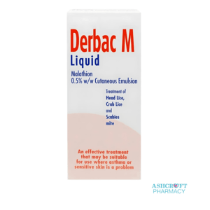 Buy Derbac M | For Head Lice & Nits | Ashcroft Pharmacy