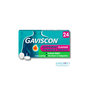 Gaviscon Pepperment Flavour Tablets (24)