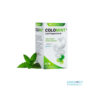Colomint Peppermint Oil Capsules – Natural IBS Relief & Bloating Relief – 84 Gastro-Resistant Peppermint Capsules