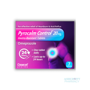 PYROCALM CONTROL 20mg GASTRO-RESISTANT TABLETS (omeprazole) 