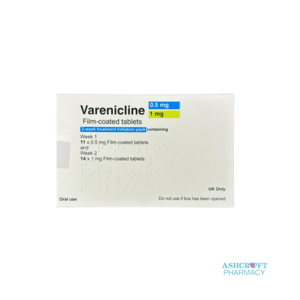 Varenicline 0.5 mg Film-coated Tablets - starter Pack.