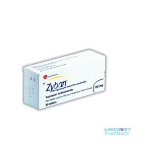 Zyban Bupropion Hydrochloride 150mg - Pack of 60 Tablets for Smoking Cessation